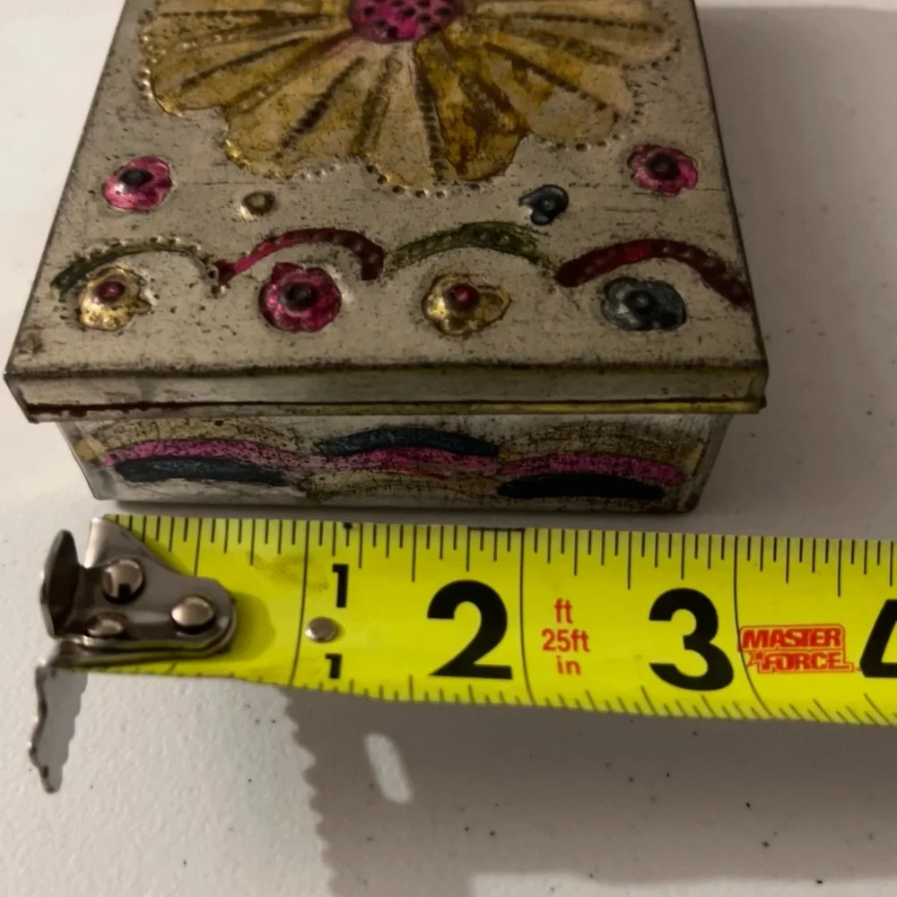 HOST PICK - Vintage Signed Mexican Gemmed Silver Jewelry Box